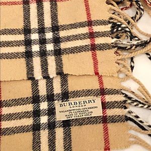 Vintage Burberry London Check Scarf, Authentic